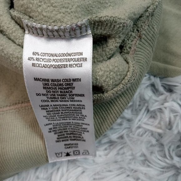 Calvin Klein Womens Sweatshirt Green XL‎ Performance Crop Workout Athletic - Picture 10 of 10